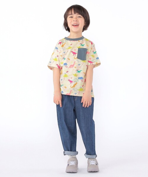 SHIPS(シップス)の「SHIPS KIDS:120~130cm /ダイナソー Tシャツ(Tシャツ/カットソー・キッズ・ベージュ/オフホワイト・100/110/130/120)」の16枚目の写真