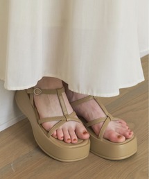 OLUN（オルン）の「platform strap sandal/厚底ストラップサンダル（サンダル）」
