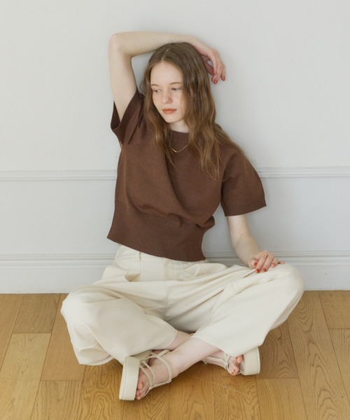 OLUN(オルン)の「platform strap sandal/厚底ストラップサンダル(サンダル・レディース・ブラウン/ベージュ/ブラック/アイボリー・SMALL/LARGE/MEDIUM/LL)」の21枚目の写真