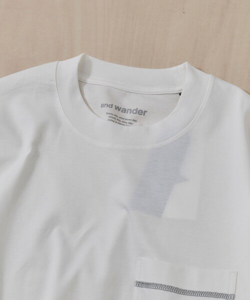 and wander（アンドワンダー）の「【and wander】combi LS T（Tシャツ/カットソー・メンズ・ブラック/ホワイト・L/M）」の7枚目の写真