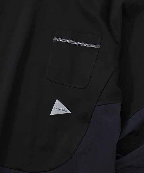 and wander（アンドワンダー）の「【and wander】combi LS T（Tシャツ/カットソー・メンズ・ブラック/ホワイト・L/M）」の14枚目の写真