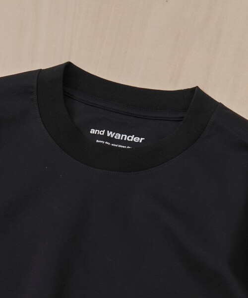 and wander（アンドワンダー）の「【and wander】combi LS T（Tシャツ/カットソー・メンズ・ブラック/ホワイト・L/M）」の15枚目の写真