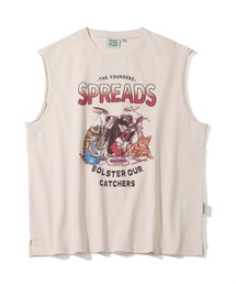 【POWER TO THE PEOPLE/パワートゥーザピープル】ヴィンテージデザイン ノースリーブTシャツ