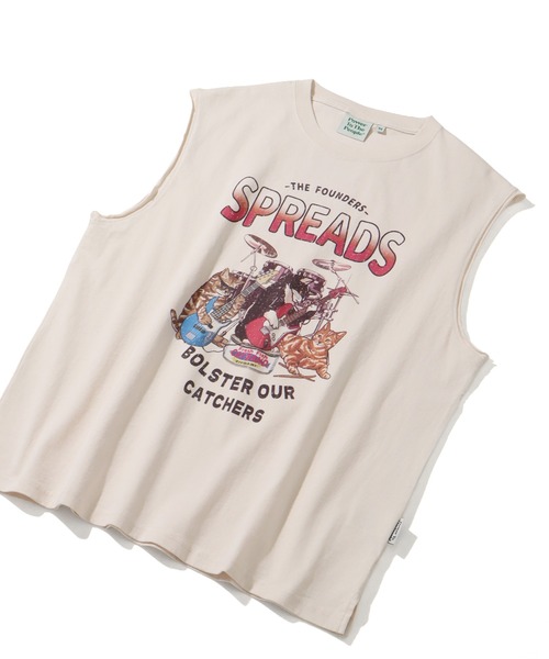 POWER TO THE PEOPLE(パワートゥーザピープル)の「【POWER TO THE PEOPLE/パワートゥーザピープル】ヴィンテージデザイン ノースリーブTシャツ(Tシャツ/カットソー・メンズ・ブラック系2/ブラック系その他/ホワイト系3/ブラック系その他2/ホワイト系1/ホワイト系2/ブラウン系1/ブラウン系2/ブラック系1・M/L/LL)」の15枚目の写真