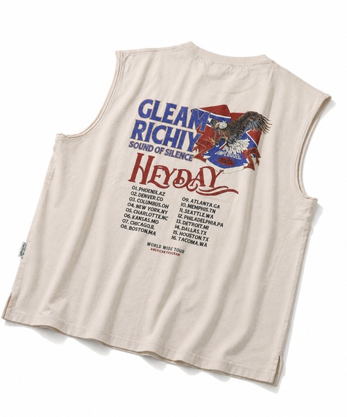 POWER TO THE PEOPLE(パワートゥーザピープル)の「【POWER TO THE PEOPLE/パワートゥーザピープル】ヴィンテージデザイン ノースリーブTシャツ(Tシャツ/カットソー・メンズ・ブラック系2/ブラック系その他/ホワイト系3/ブラック系その他2/ホワイト系1/ホワイト系2/ブラウン系1/ブラウン系2/ブラック系1・M/L/LL)」の22枚目の写真