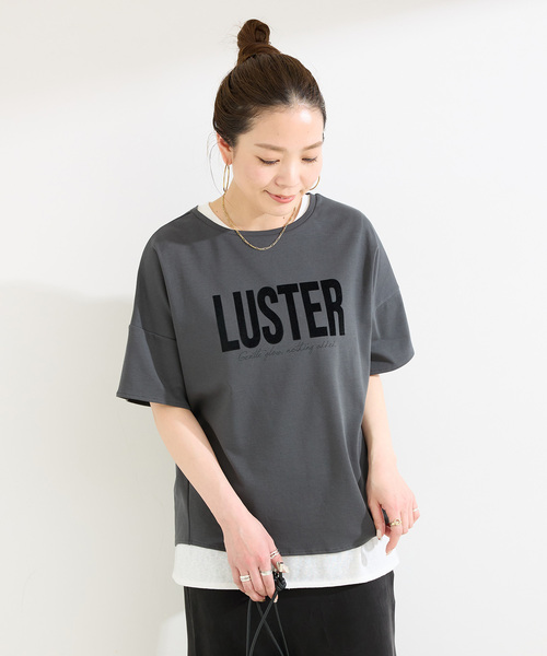 B.C STOCK(ベーセーストック)の「手洗い / 接触冷感 / スムースフロッキープリントTEE(Tシャツ/カットソー・レディース・ブラック/イエロー/ホワイト・FREE)」の14枚目の写真