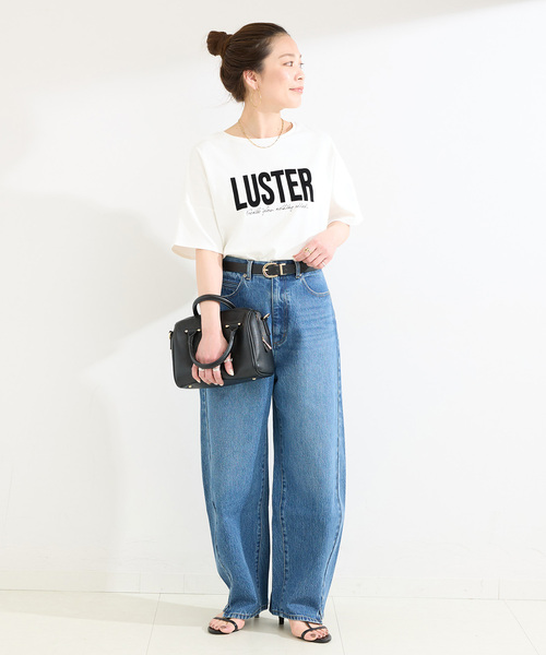 B.C STOCK(ベーセーストック)の「手洗い / 接触冷感 / スムースフロッキープリントTEE(Tシャツ/カットソー・レディース・ブラック/イエロー/ホワイト・FREE)」の17枚目の写真