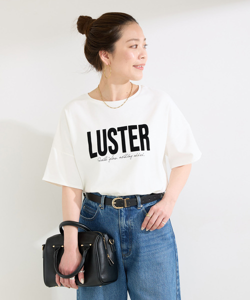 B.C STOCK(ベーセーストック)の「手洗い / 接触冷感 / スムースフロッキープリントTEE(Tシャツ/カットソー・レディース・ブラック/イエロー/ホワイト・FREE)」の20枚目の写真