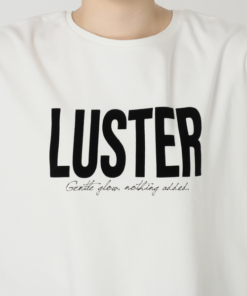 B.C STOCK(ベーセーストック)の「手洗い / 接触冷感 / スムースフロッキープリントTEE(Tシャツ/カットソー・レディース・ブラック/イエロー/ホワイト・FREE)」の9枚目の写真