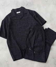 ATELANE（アテレーン）の「ATELANE / サマーツイード/開襟シャツ/テーパードパンツ/セットアップ（セットアップ）」