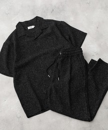 ATELANE（アテレーン）の「ATELANE / サマーツイード/開襟シャツ/テーパードパンツ/セットアップ（セットアップ）」