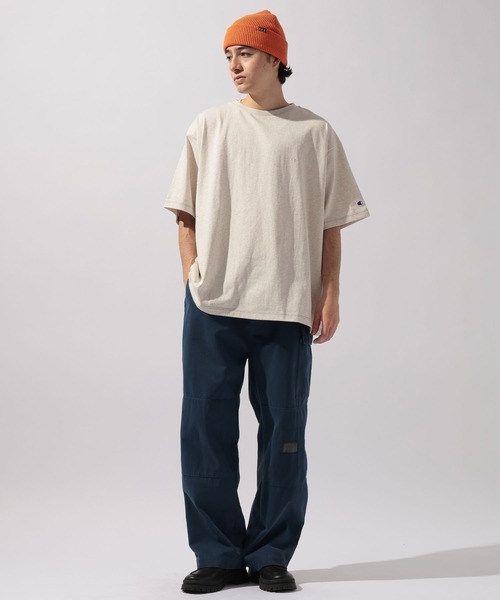 Champion(チャンピオン)の「【Champion(チャンピオン)】別注 NATOKii(ネイトゥーキー)バックプリントTシャツ(Tシャツ/カットソー・メンズ・ネイビー/ライトグレー/グリーン・MEDIUM/LARGE)」の4枚目の写真