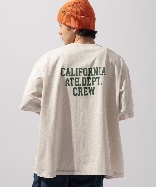 Champion(チャンピオン)の「【Champion(チャンピオン)】別注 NATOKii(ネイトゥーキー)バックプリントTシャツ(Tシャツ/カットソー・メンズ・ネイビー/ライトグレー/グリーン・MEDIUM/LARGE)」の7枚目の写真