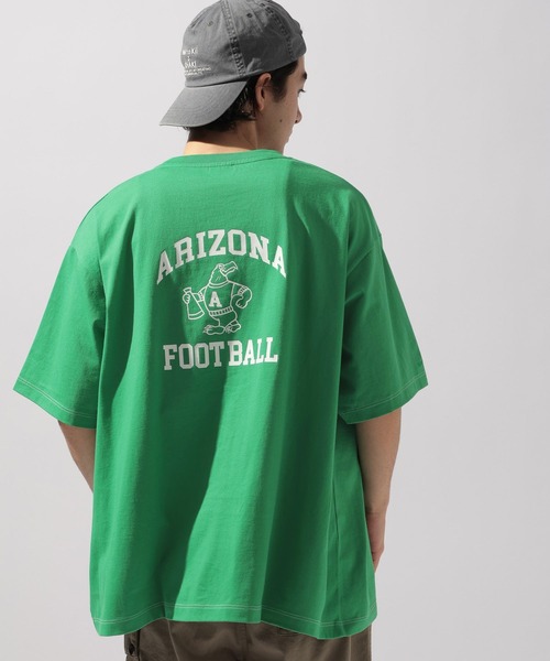 Champion(チャンピオン)の「【Champion(チャンピオン)】別注 NATOKii(ネイトゥーキー)バックプリントTシャツ(Tシャツ/カットソー・メンズ・ネイビー/ライトグレー/グリーン・MEDIUM/LARGE)」の11枚目の写真