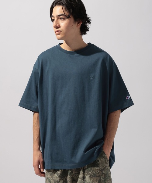 Champion(チャンピオン)の「【Champion(チャンピオン)】別注 NATOKii(ネイトゥーキー)バックプリントTシャツ(Tシャツ/カットソー・メンズ・ネイビー/ライトグレー/グリーン・MEDIUM/LARGE)」の14枚目の写真