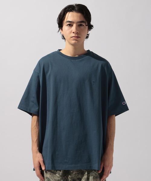Champion(チャンピオン)の「【Champion(チャンピオン)】別注 NATOKii(ネイトゥーキー)バックプリントTシャツ(Tシャツ/カットソー・メンズ・ネイビー/ライトグレー/グリーン・MEDIUM/LARGE)」の16枚目の写真