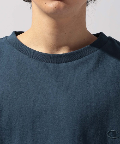 Champion(チャンピオン)の「【Champion(チャンピオン)】別注 NATOKii(ネイトゥーキー)バックプリントTシャツ(Tシャツ/カットソー・メンズ・ネイビー/ライトグレー/グリーン・MEDIUM/LARGE)」の19枚目の写真