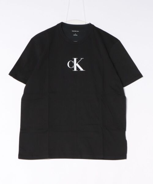 Calvin Klein(カルバン・クライン)の「【CALVIN KLEIN】ロゴTシャツ 半袖 シンプル クルーネック(Tシャツ/カットソー・メンズ・ホワイト/ブラック・M/L/XL)」の2枚目の写真