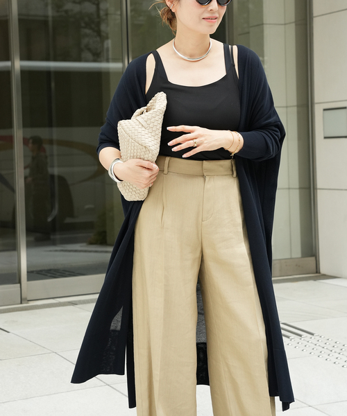 Deuxieme Classe（ドゥーズィエムクラス）の「shake code ロング カーディガン（カーディガン/ボレロ・レディース・ネイビー/ブラウン系その他・FREE）」の16枚目の写真