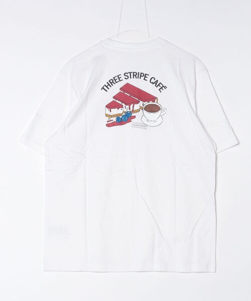 adidas(アディダス)の「アディダス adidas コーヒー カフェ チーズケーキ グラフィックTシャツ(Tシャツ/カットソー・メンズ・ホワイト/ダークグレー・S/M/L/LL/3L)」の11枚目の写真