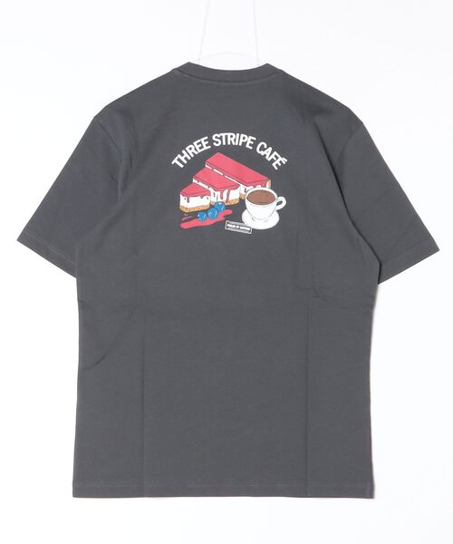 adidas(アディダス)の「アディダス adidas コーヒー カフェ チーズケーキ グラフィックTシャツ(Tシャツ/カットソー・メンズ・ホワイト/ダークグレー・S/M/L/LL/3L)」の12枚目の写真