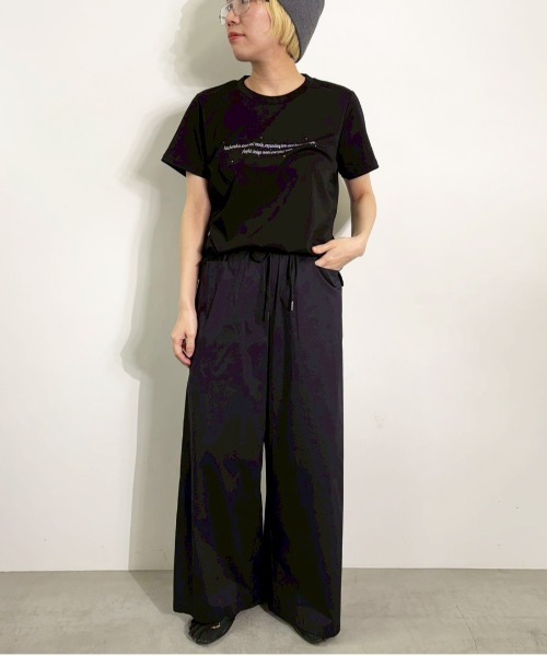 MIDVEIN(ミッドヴェイン)の「studs logo Tshirt(Tシャツ/カットソー・レディース・ブラック/ホワイト/レッド/ライム・FREE)」の18枚目の写真