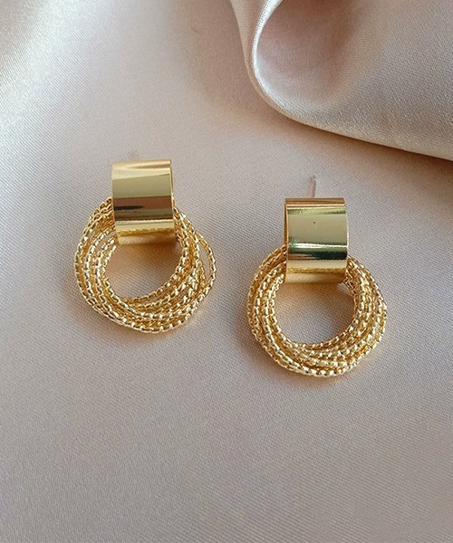 tunee（チュニー）の「デザインペアピアス/両耳用/レディース(LEY)（ピアス（両耳用）・レディース・シルバー/ゴールド・FREE）」の4枚目の写真