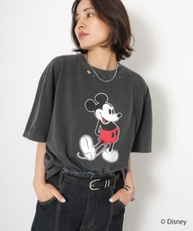 【GOOD ROCK SPEED/グッドロックスピード】ヴィンテージライクダメージ加工/ミッキー/プリントTシャツ