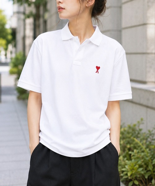 セール】【AMI PARIS】アミ パリス Small Heart Polo Shirt ワン