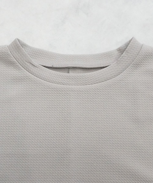 SELECT LEVERY(セレクトリベリー)の「ジャガードノースリーブチュニック(Tシャツ/カットソー・レディース・グレイッシュベージュ/チャコール/ネイビー・LARGE/MEDIUM)」の6枚目の写真