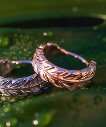 Maile hoop pierce/【ハワイアンジュエリー】【サージカルステンレス】【金属アレルギー対応】【IRIEBEACH / アイリービーチ】つけっぱなしOK