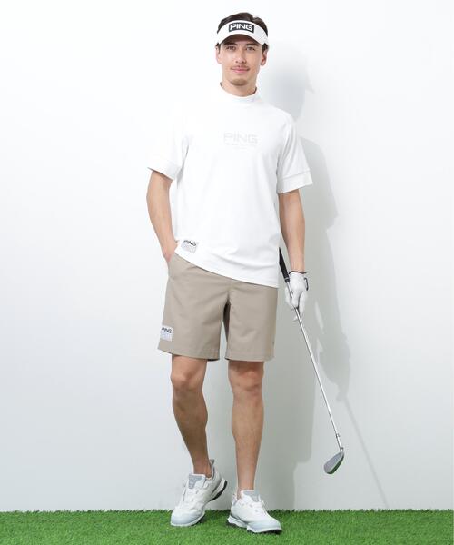 PING（ピン）の「【PING APPAREL】テラカノコ半袖ハイネックシャツ（Tシャツ/カットソー・メンズ・ブラック/イエロー/ベージュ/ホワイト・LL/M/S/LL1/L）」の11枚目の写真