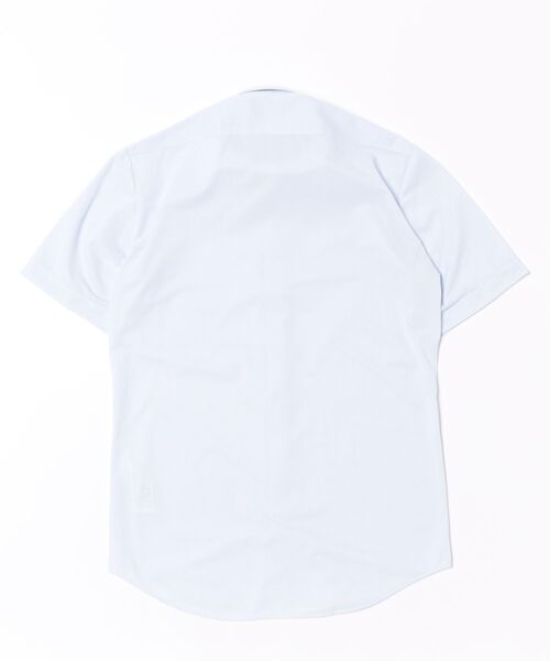 TAKA-Q(タカキュー)の「ワイシャツ メンズ ストレッチ 吸水速乾 ノンアイロン カッタウェイ 半袖 ビジネス ドレス NEWスタンダードフィット(ビジネスシャツ・メンズ・サックスブルー・MEDIUM/LARGE/X-LARGE/3L/S)」の3枚目の写真