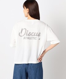 【DISCUS別注】袖ロールアップバックプリントTシャツ
