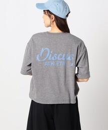 【DISCUS別注】袖ロールアップバックプリントTシャツ