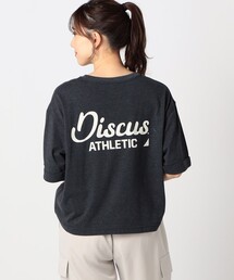 【DISCUS別注】袖ロールアップバックプリントTシャツ