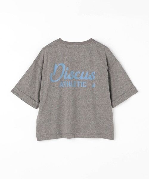 DISCUS（ディスカス）の「【DISCUS別注】袖ロールアップバックプリントTシャツ（Tシャツ/カットソー・レディース・ブルー/チャコールグレー/ホワイト/ブラック・FREE）」の17枚目の写真