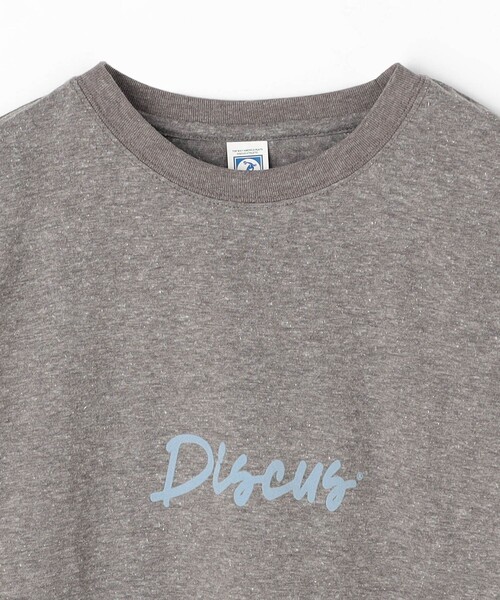 DISCUS（ディスカス）の「【DISCUS別注】袖ロールアップバックプリントTシャツ（Tシャツ/カットソー・レディース・ブルー/チャコールグレー/ホワイト/ブラック・FREE）」の19枚目の写真