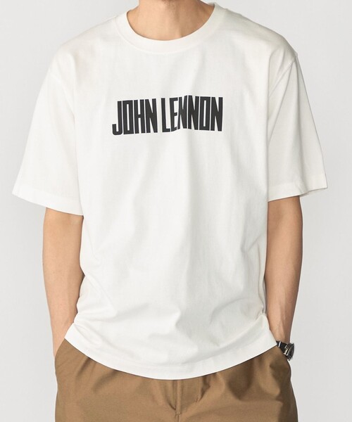 SHIPS(シップス)の「WORN FREE: ジョン レノン プリント Tシャツ(Tシャツ/カットソー・メンズ・ストーン/ホワイト系/ブラック/ホワイト・SMALL/MEDIUM/LARGE/X-LARGE)」の10枚目の写真