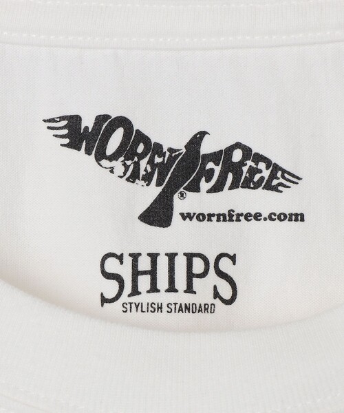 SHIPS(シップス)の「WORN FREE: ジョン レノン プリント Tシャツ(Tシャツ/カットソー・メンズ・ストーン/ホワイト系/ブラック/ホワイト・SMALL/MEDIUM/LARGE/X-LARGE)」の14枚目の写真