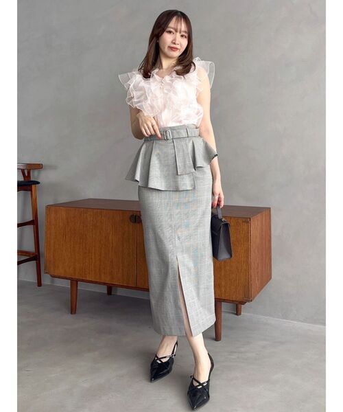 dazzlin(ダズリン)の「ペプラムIラインスカート(スカート・レディース・グレー/その他1・SMALL/MEDIUM)」の9枚目の写真