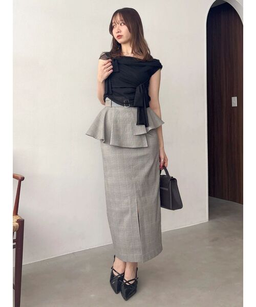 dazzlin(ダズリン)の「ペプラムIラインスカート(スカート・レディース・グレー/その他1・SMALL/MEDIUM)」の10枚目の写真