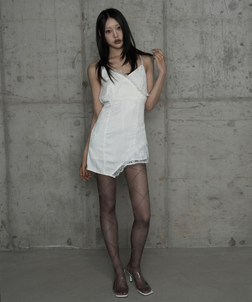 ETRE AU SOMMET(エトレオソメ)の「Double Layer Lace Back Corset Slip (Ivory)(ワンピース・レディース・アイボリー・FREE)」の6枚目の写真