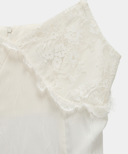 ETRE AU SOMMET(エトレオソメ)の「Double Layer Lace Back Corset Slip (Ivory)(ワンピース・レディース・アイボリー・FREE)」の9枚目の写真