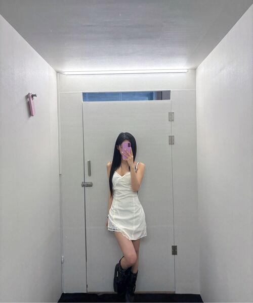 ETRE AU SOMMET(エトレオソメ)の「Double Layer Lace Back Corset Slip (Ivory)(ワンピース・レディース・アイボリー・FREE)」の13枚目の写真