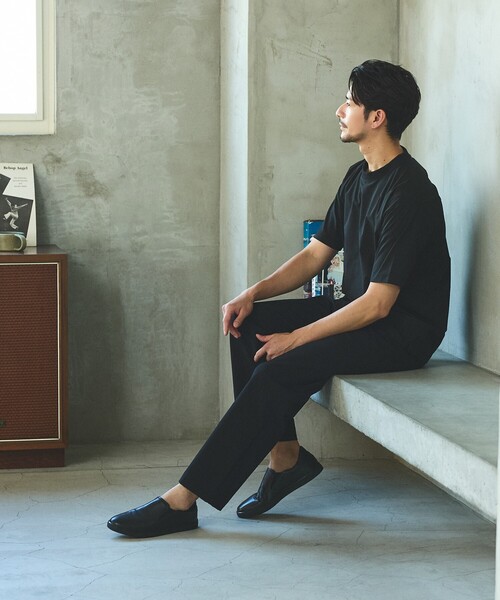 ABAHOUSE GRAY(アバハウスグレイ)の「【セットアップ対応】360°ストレッチ リップストップ リラックス Tシャツ/ 吸水速乾 / 遮熱 / UVカット(Tシャツ/カットソー・メンズ・チャコールグレー/ネイビー/ブラック・46/50/48)」の15枚目の写真