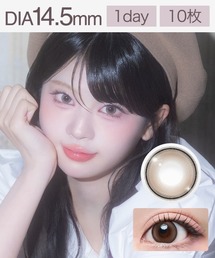 Lillbon（リルボン）の「リルボン ワンデー シュガリートープ (10枚入り)（コンタクトレンズ・カラコン）」
