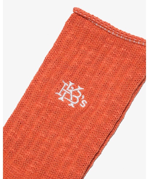 KEBOZ(ケボズ)の「EFG SLUB SOCKS(ソックス/靴下・メンズ・ホワイト/ブラック/オレンジ・FREE)」の11枚目の写真