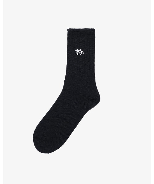 KEBOZ(ケボズ)の「EFG SLUB SOCKS(ソックス/靴下・メンズ・ホワイト/ブラック/オレンジ・FREE)」の6枚目の写真