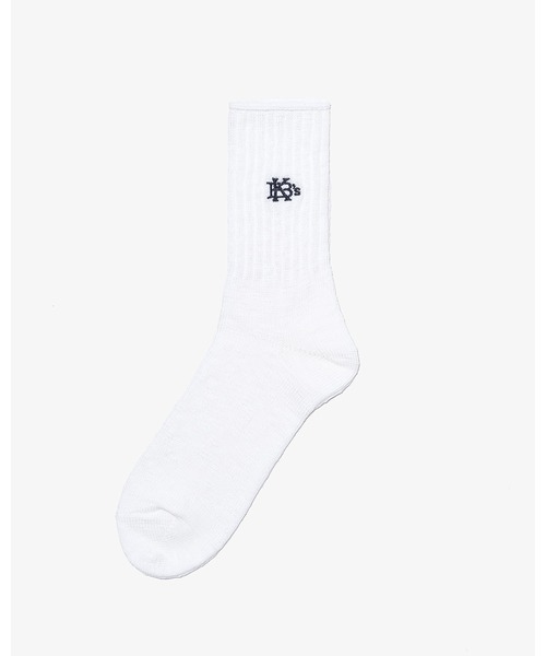 KEBOZ(ケボズ)の「EFG SLUB SOCKS(ソックス/靴下・メンズ・ホワイト/ブラック/オレンジ・FREE)」の4枚目の写真
